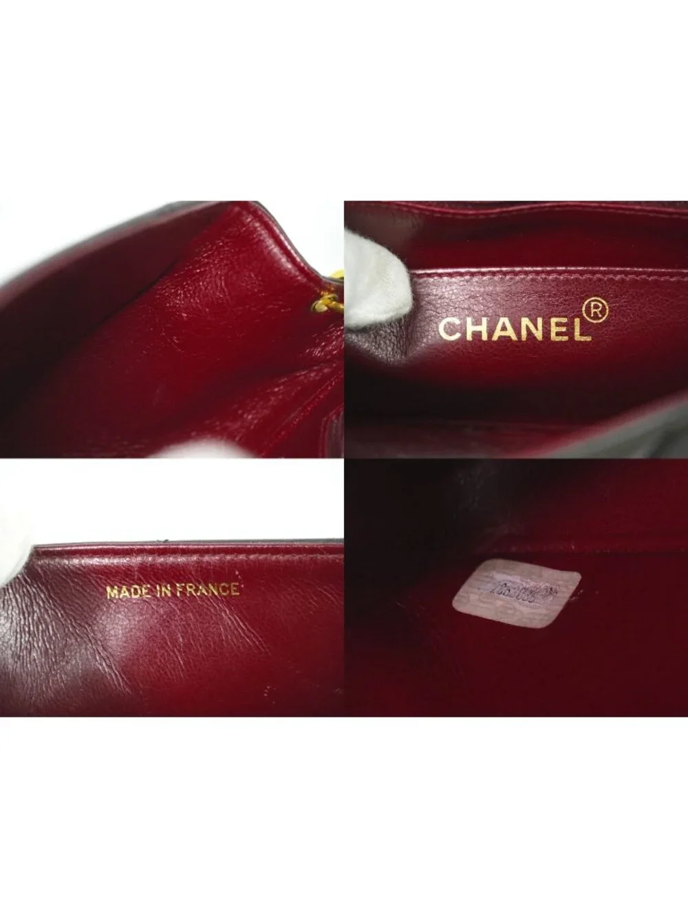 Chanel CC Logo Quilted Chain Shoulder Bag Pochette Lambskin Leather Black